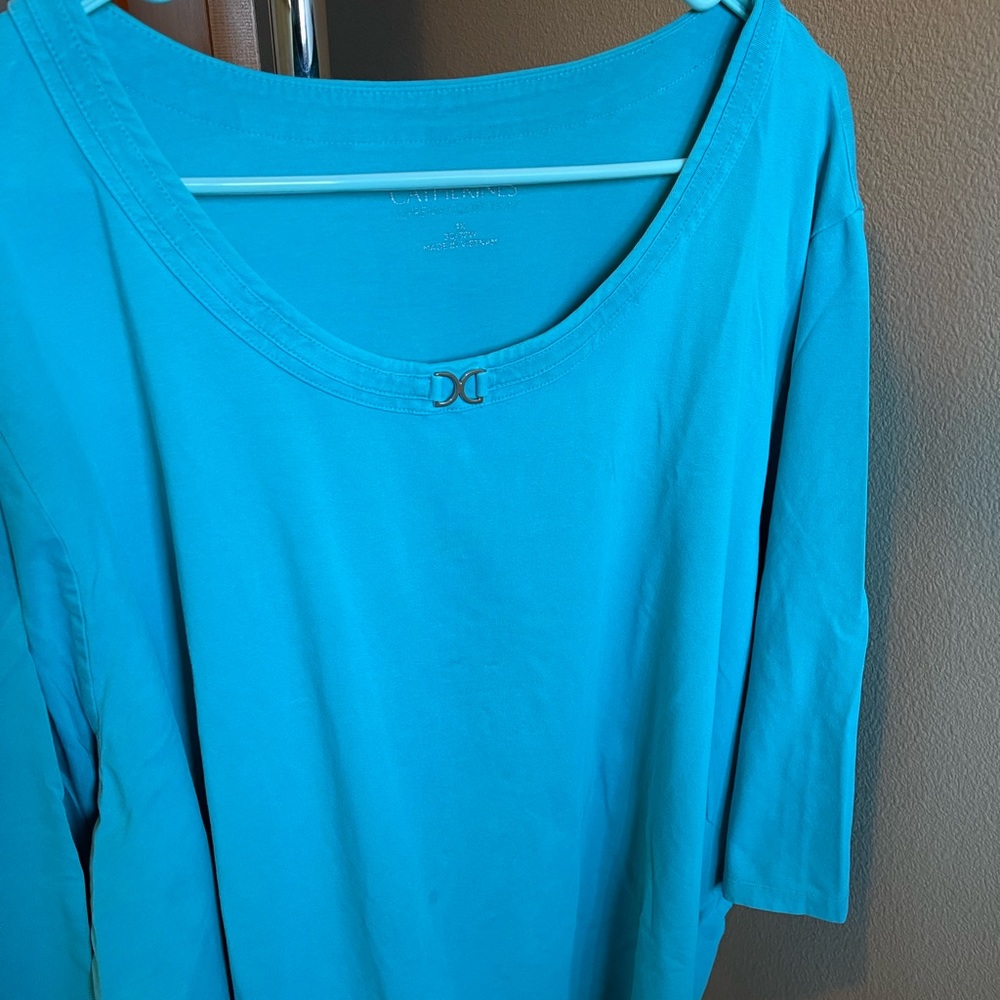 4x round neck top